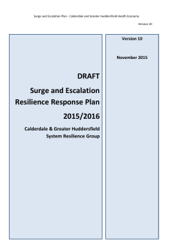 Surge and Escalation