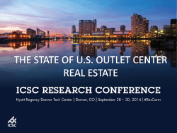 Proposed Lifestyle Centers (2009 Began Tracking Outlet