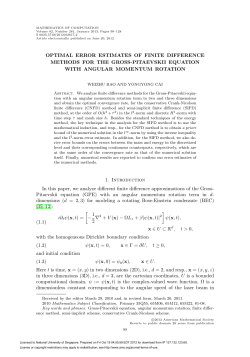 Optimal error estimates of finite difference methods for the Gross