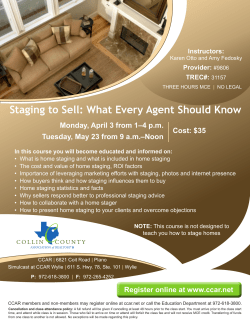 Staging to Sell: What Every Agent Should Know