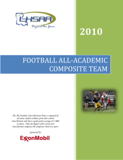 football all-academic composite team