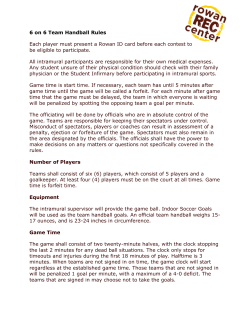 Team Handball Rules
