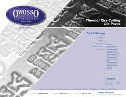 Thermal Kiss-Cutting Die Prices