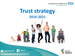 Derbyshire Healthcare strategy 2016-21