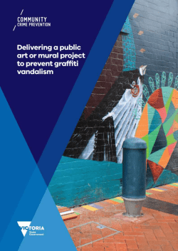 Delivering a public art or mural project to