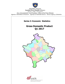 Gross Domestic Product Q1 2017 - Agjencia e Statistikave t&euml; Kosov&euml;s