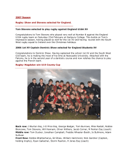 1st XV Rugby win 22-6 vs KEVIth Southampton