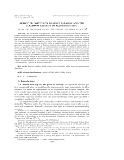 Stronger Bounds on Braess`s Paradox and the