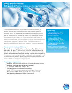 Drug Price Erosion