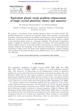 Equivalent plastic strain gradient enhancement of single crystal