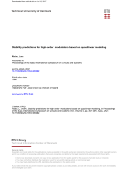 Stability predictions for high-order modulators based on quasilinear