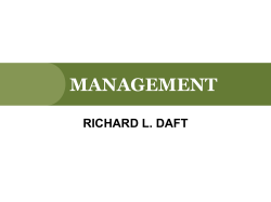 MANAGEMENT RICHARD L. DAFT Designing Adaptive