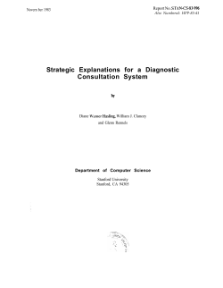 Strategic Explanations for a Diagnostic Consultation System