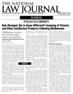 Rule Changed, But is Game Different? Licensing of Patents and