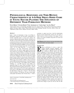 physiological responses and time-motion characteristics of 4-a