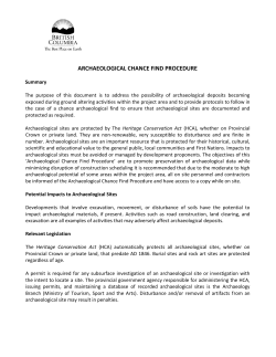 archaeological chance find procedure