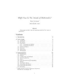 LATEX Class for The Annals of Mathematics