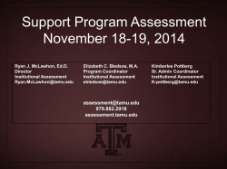 Design an Assessment Plan - Office of Institutional Effectiveness