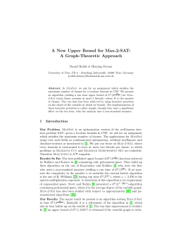 A New Upper Bound for Max-2-SAT: A Graph-Theoretic