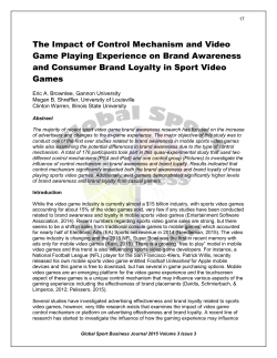 The Impact of Control Mechanism and Video Game Playing