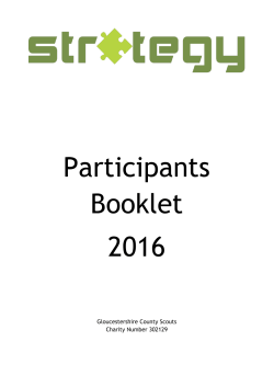 Participants Booklet 2016