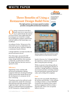Three Benefits of Using a Restaurant Design Build Firm