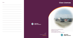 Class Licence System Brochurs