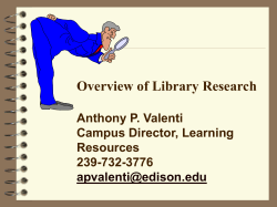 Identify Research Needs