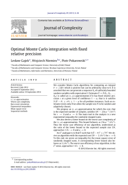 Optimal Monte Carlo integration with fixed relative precision