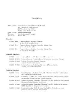 Qixing Huang Office Address: Department of