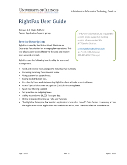 To send a fax using the RightFax FaxUtil Client