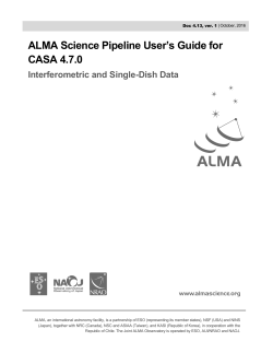 User`s Guide for CASA 4.7.0