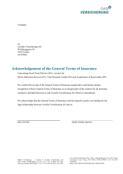 Acknowledgement of the General Terms P1, P3, P9