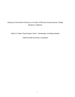 Interracial dating - California State University, Long Beach