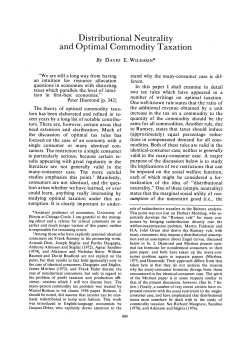 Distributional Neutrality and Optimal Commodity