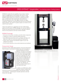 EXTEND 5900 Upgrades - For Existing Instron&reg; Testing Sytems
