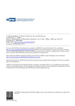 A unifying note on Fatou`s lemma in several dimensions (Math. Oper