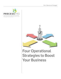Four Operational Strategies to Boost Your Business