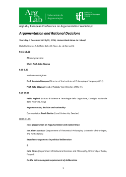 Argumentation and Rational Decisions