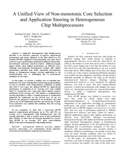 A Unified View of Non-monotonic Core Selection and Application