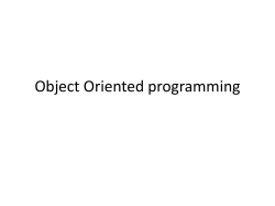 Organization of data and functions in object oriented programming