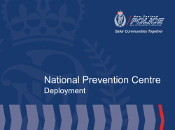 Prevention First - Community Patrols of New Zealand