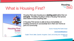 Housing First