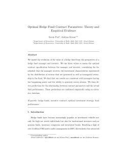 Optimal Hedge Fund Contract Parameters: Theory and Empirical