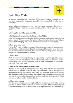 Code of Conduct - Mainland Football Federation