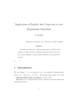 Application of Explicit abc-Conjecture to two Diophantine Equations