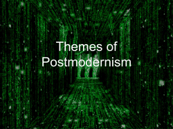 Postmodernism - Brian Schrank