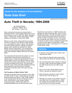 Auto Theft v4 - University of Nevada, Las Vegas