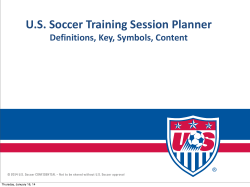 U.S. Soccer Training Session Planner