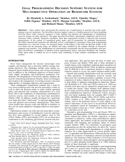Goal Programming Decision Support System for Multi